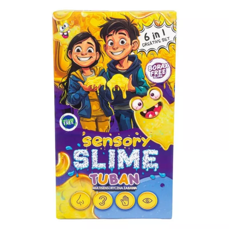 Conjunto de slime sensorial TUBAN TU3812 6-em-1 — kit DIY com seis variantes de slime