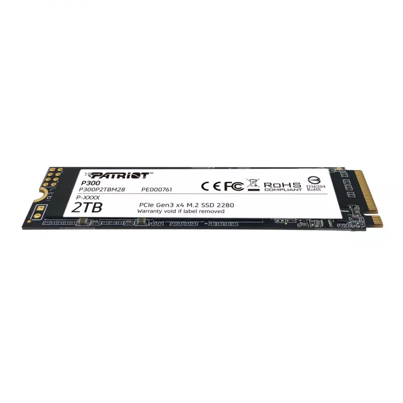 Disco SSD Patriot Memory 2 TB M.2 PCI Express 3.0 NVMe P300