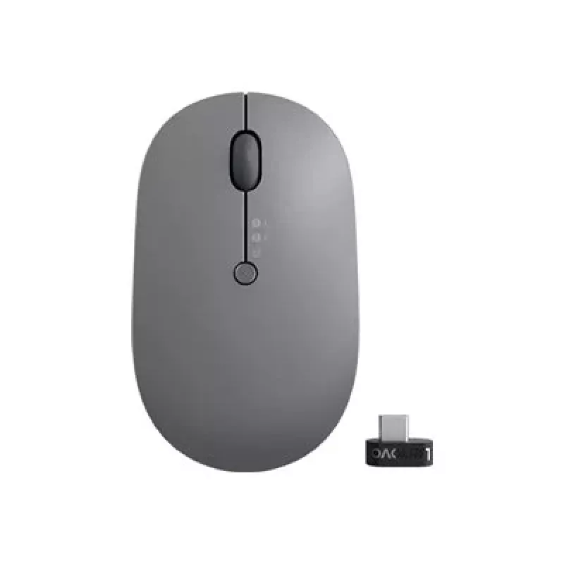 Rato Lenovo Go Multi-Device escritório ambidestro RF Wireless + Bluetooth ótico 2400 DPI