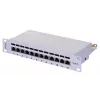 Patch panel LANBERG PPF6-9012-S, 12 portas, metal, cinzento, 1HE, 215×130×44.5 mm