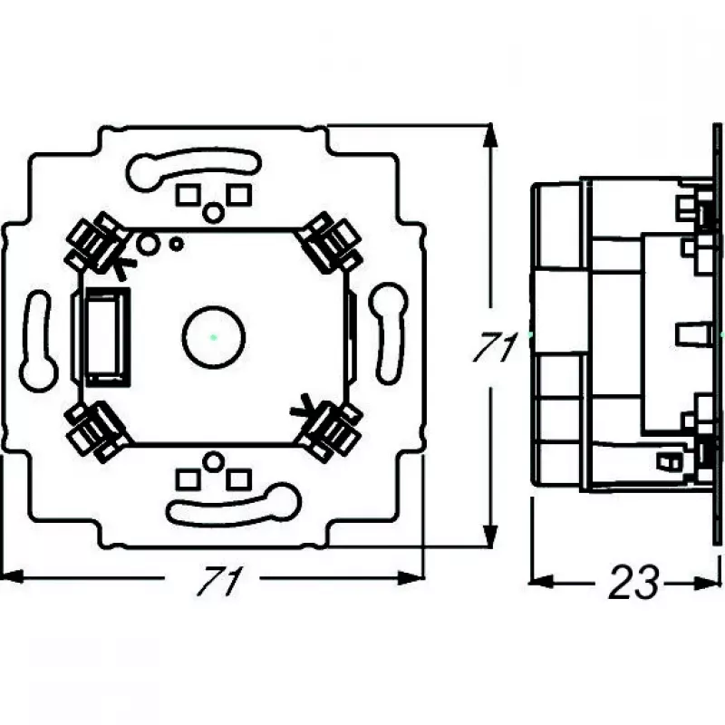Busch-Jaeger 6120/12-101 acoplador de barramento de encastrar para sensores Busch-priOn