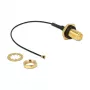 Cabo coaxial DeLOCK 12464 0,1 m RP-SMA MHF IV HSC MXHP32 preto