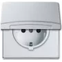 BUSCH-JAEGER Tomada SCHUKO IP44 20EUGK-33-101 AW44 tampa 20EUGK-33-101 (20EUGK-33-101)