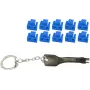 Bloqueador de porta RJ45 ShiverPeaks BS08-01034 — 1 chave, 10 bloqueadores azuis