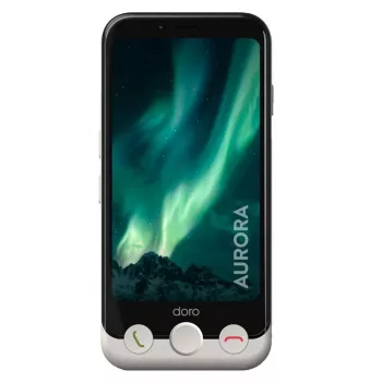 Doro Aurora A10 Plus bone Smartphone para seniores de 4,5 polegadas 64 GB Dual‑SIM Android 14 (8960)