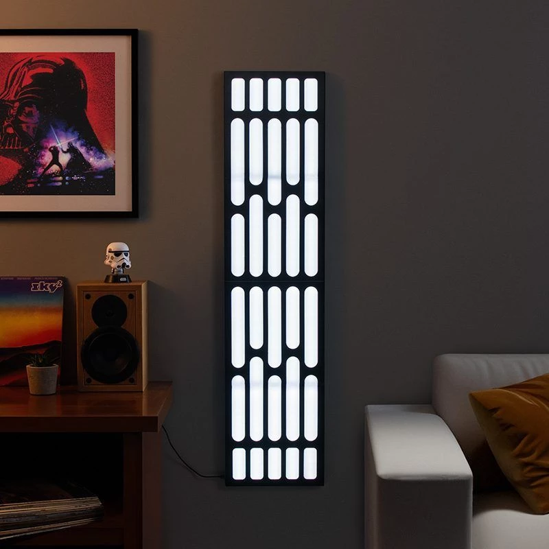 Aplique de parede Paladone PP13141SW LED design Star Wars, aplique de parede LED