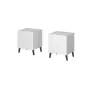Mesa de cabeceira cama meble NOVA com 1 gaveta 44×40×52 cm, branco mate