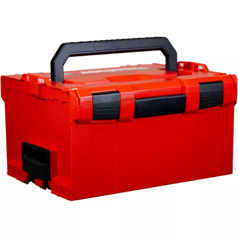 Caixa de ferramentas FISCHER L-BOXX FLB 238 vazia, vermelho/preto, caixa de armazenamento modular