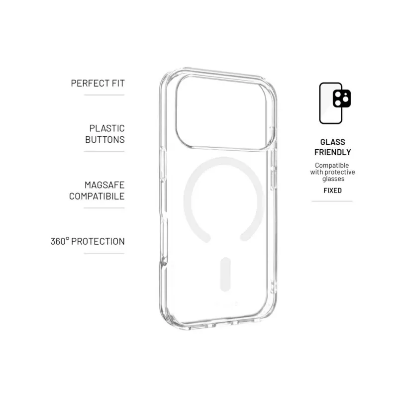 Fixed MagBloom | Tampa traseira | Apple | iPhone 17 | TPU | Blush Plum
