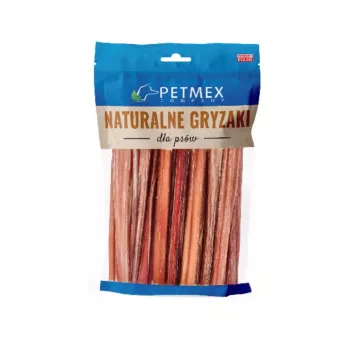Paus dentários para cães PETMEX Pénis de vitela 15 cm — mastigável natural de ingrediente único de carne de vitela, 400 g