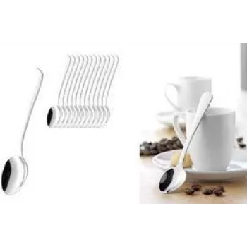 Conjunto de colheres de café Esmeyer Sylvia 12 peças, aço inoxidável, lavável na máquina