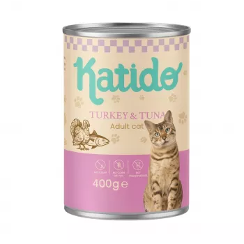 KATIDO Peru com Atum - Comida húmida para gatos - 400g