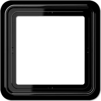 Moldura simples JUNG CD 581 SW, preto, IP44