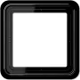 Moldura simples JUNG CD 581 SW, preto, IP44