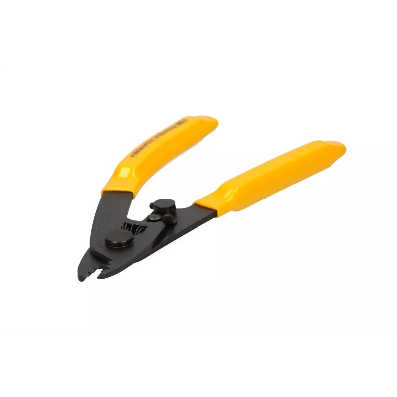Descascador de fibra ótica Extralink CFS-3 para fibras de 2–3 mm, 0,9 mm e 0,125 mm, preto/amarelo