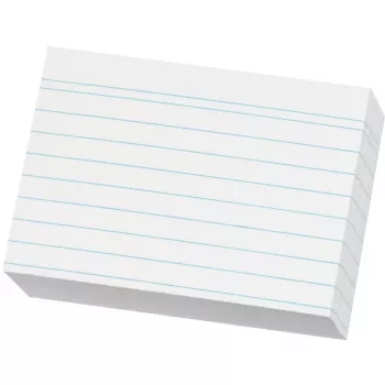 Ficha Herlitz A8 pautada branco 120g embalagem de 200