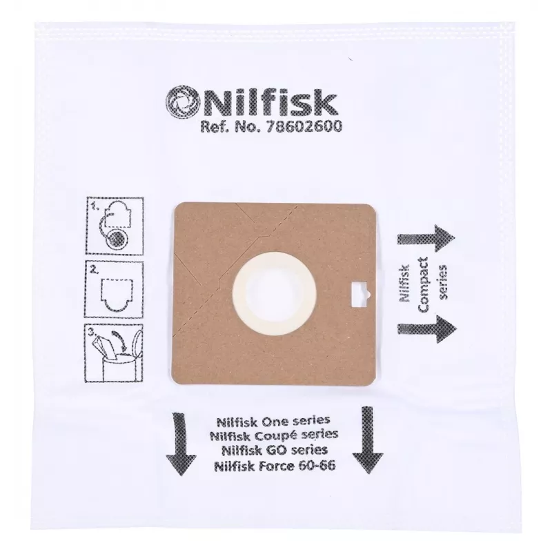 Saco de aspirador Nilfisk DUST BAG SYNTH ONE GO AND COUPE