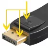 Wentronic Goobay adaptador DisplayPort para HDMI 1.1, conector fêmea HDMI standard (tipo A) - conector fêmea HDMI standard (tipo A) > ficha DisplayPort (51719)