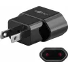 Adaptador de ficha de alimentação tipo A Goobay 45344