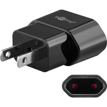 Adaptador de ficha de alimentação tipo A Goobay 45344