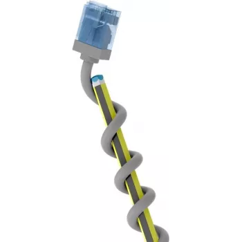 Goobay Cabo patch ultraflexível CAT 6A fino U/UTP cinzento - ficha extra curta (74226)