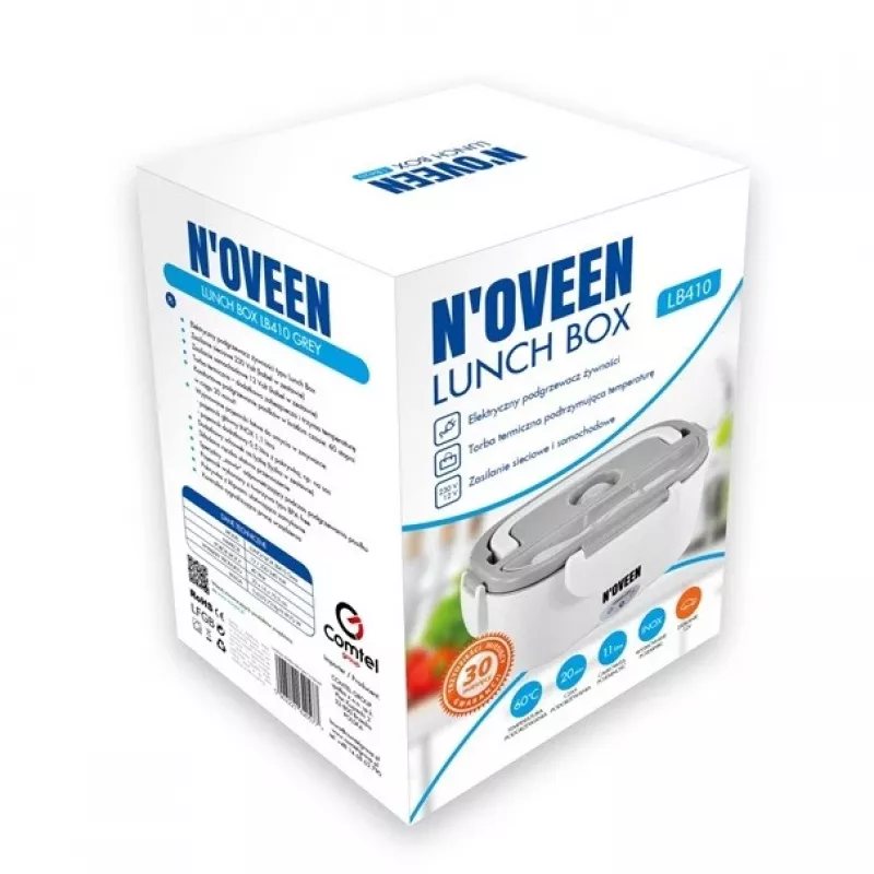 Recipiente aquecido para alimentos Lunch Box LB410 cinzento