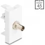 Adaptador de fibra ótica DELOCK 90915 ST Simplex BU para ST Simplex branco