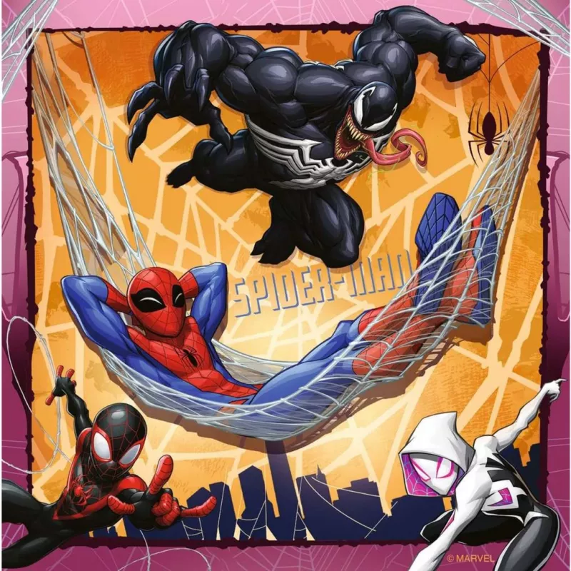 Puzzle 3x49 peças Spiderman
