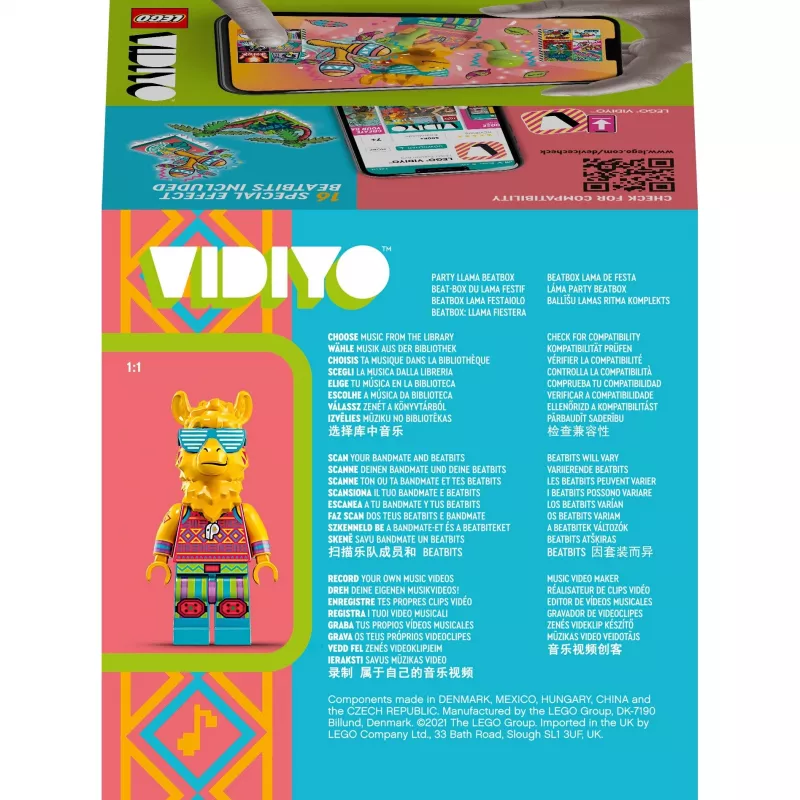 LEGO VIDIYO BeatBox 43105 Party Llama — conjunto interativo de música e dança