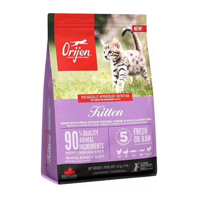 ORIJEN Kitten - Comida seca para gatos - 1,8 kg