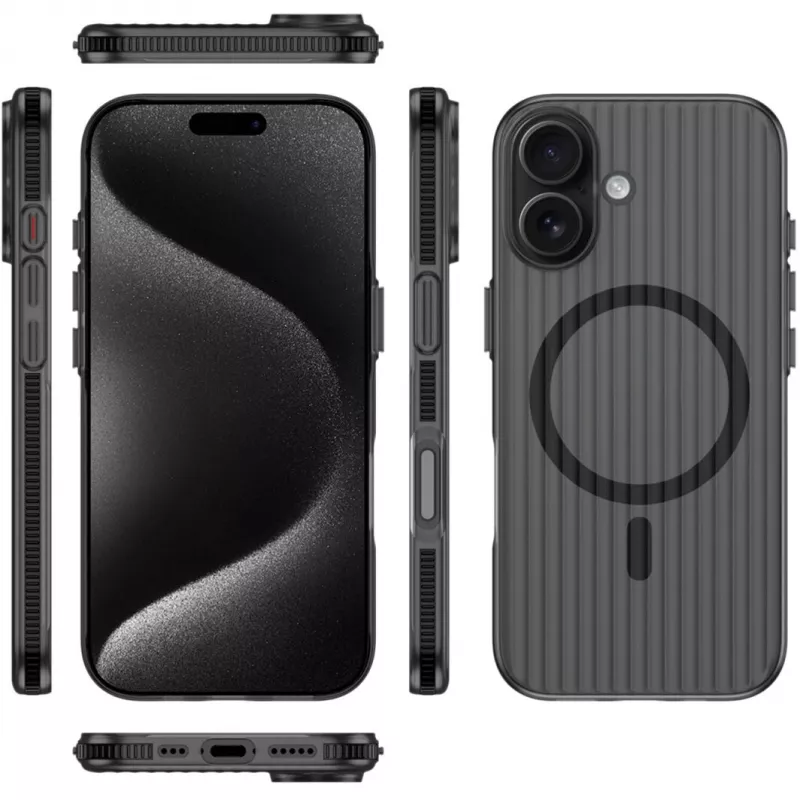 Capa 4smarts 541639 para iPhone 17 16 cm (6,3 polegadas) Preto Transparente