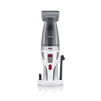 Severin HV 7146 aspirador vertical/vassoura elétrica bateria seco e húmido UltraFine 120 W cinzento, vermelho, branco 2,2 Ah