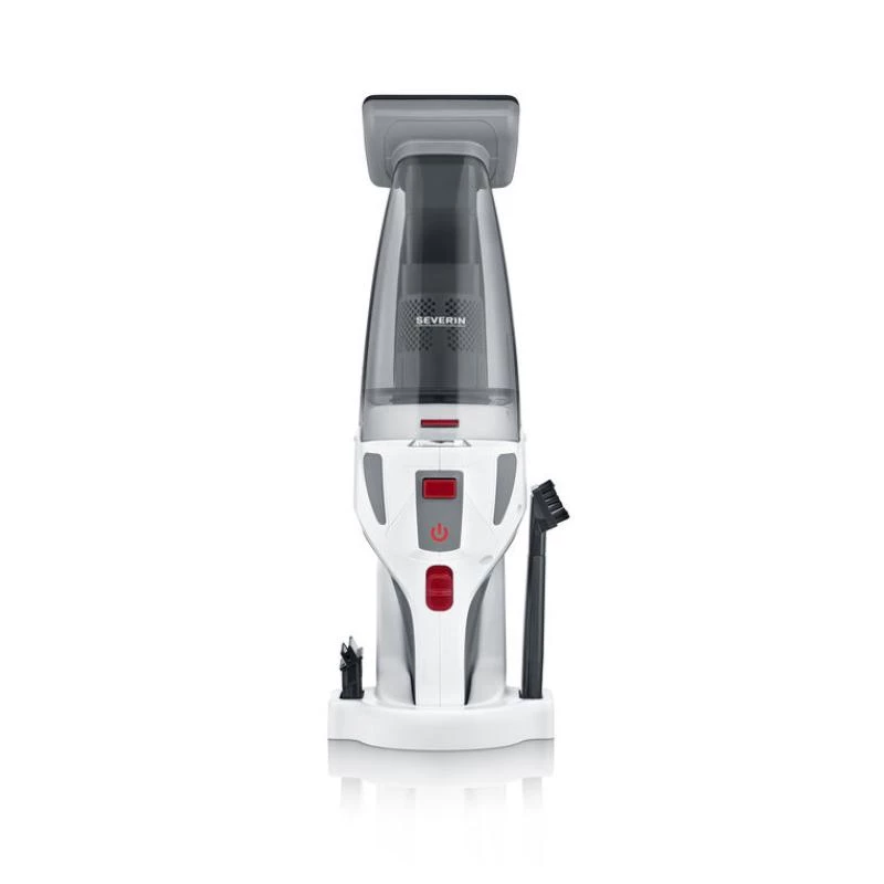 Severin HV 7146 aspirador vertical/vassoura elétrica bateria seco e húmido UltraFine 120 W cinzento, vermelho, branco 2,2 Ah