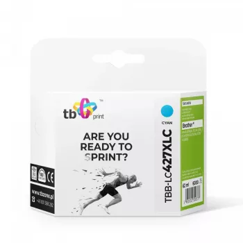 Tinta para Brother MFC-J5955DW TBB-LC427XLC 100% nova ciano