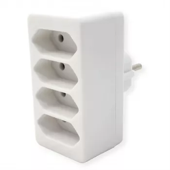 Régua de Tomadas Bachmann 921.273 – 4× Tomadas Euro, PVC Branco