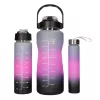 Extralink conjunto de garrafas de motivação 3W1 rosa-preto 2000ML+900ML+300ML