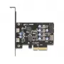 Placa PCI Express x4 DELOCK 90345 com 2 conectores USB Type-C externos