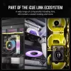 Corsair iCUE LINK RX140 RGB conjunto inicial duplo de ventoinhas de caixa, PWM, 140 mm, 2 unid., branco