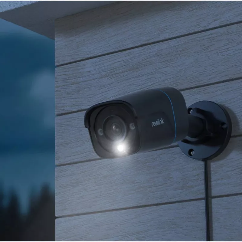 Reolink P330 câmara de segurança IP 4K, 8 MP 3840 x 2160, para interior e exterior, microfone integrado, visão noturna de 30 m, preta