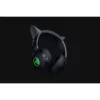 Razer Kraken Kitty V2 BT auscultadores gaming sem fios, Bluetooth 5.2, over-ear, microfone, cancelamento de ruído, Chroma RGB, 20–20 000 Hz, pretos