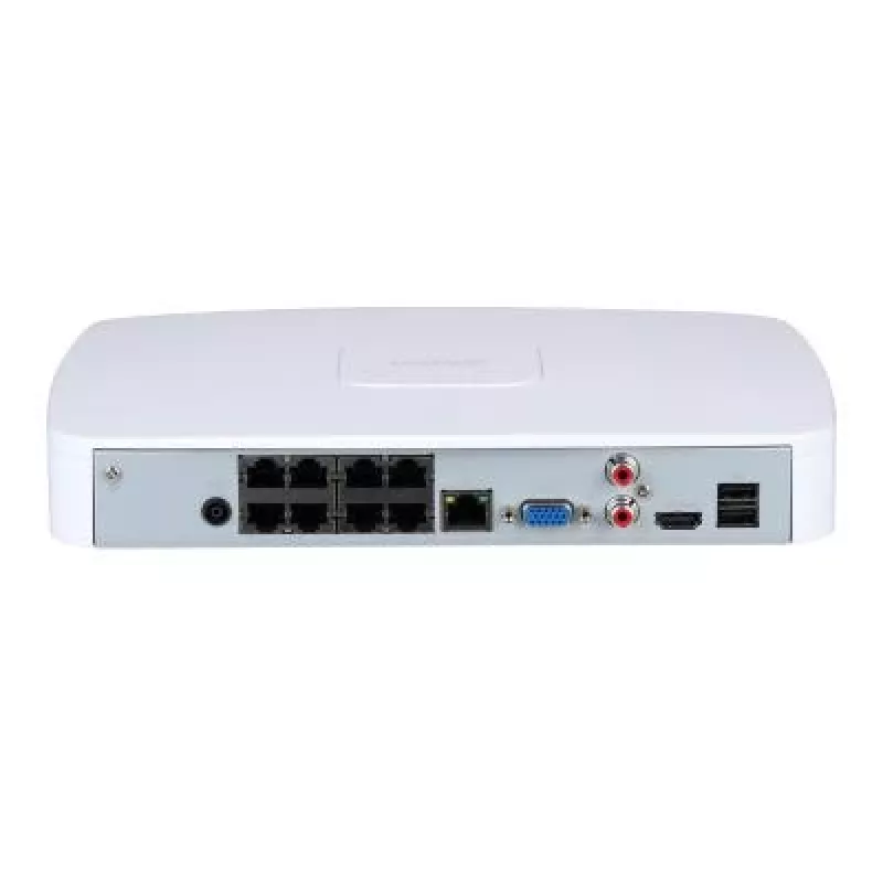 Gravador de vídeo em rede DAHUA NVR2108-8P-4KS3 8 canais com 8 portas PoE