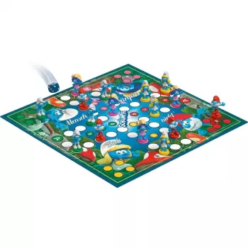 Schmidt Spiele Die Schlümpfe, jogo de tabuleiro clássico Mensch-ärgere-dich-nicht