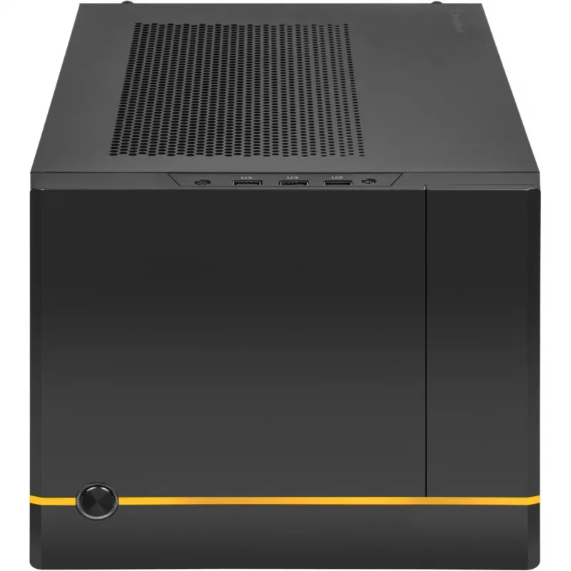 SilverStone SUGO SG14B - Torre - Mini-DTX - sem fonte de alimentação (ATX / PS/2) - preto - USB/Áudio (SST-SG14B)