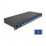 Caixa de fusão de fibra ótica DeLOCK 67003 preto metal 483x220x44mm