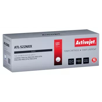 Cartucho de toner ActiveJet ATL-522NXX preto para Lexmark, 45.000 páginas, rendimento extra alto