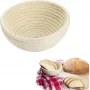 Cesto de fermentação Westmark 32082270, redondo de rattan, altura 8 cm, diâmetro 17,5 cm