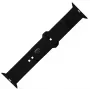 Conjunto de pulseiras de silicone FIXED FIXSST2-434-BK para Apple Watch 42/44/45mm – preto, design desportivo fixo