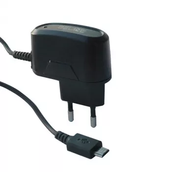 Carregador de viagem Beline Beli0013 microUSB 1A preto – fonte de alimentação USB compacta de 1A