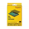 Caixa para SSD DeLOCK 42609 preto M.2