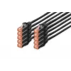 Digitus DK-1644-050-BL-10 CAT 6 S/FTP cabo de rede 5 m, preto, pack de 10